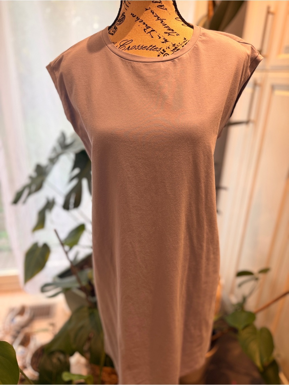 Eileen Fisher Sleeveless Crewneck shirt dress in Soft Lavender - Picture 13 of 14